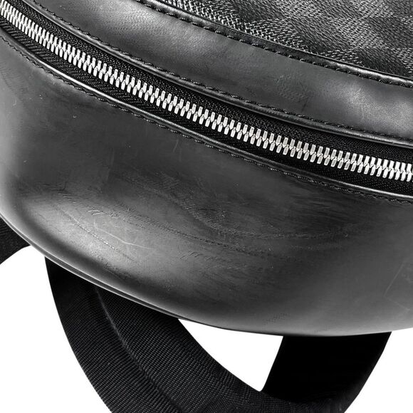 Louis Vuitton Josh Backpack Daypack Rucksack Damier Graphite Black - Picture 7 of 9